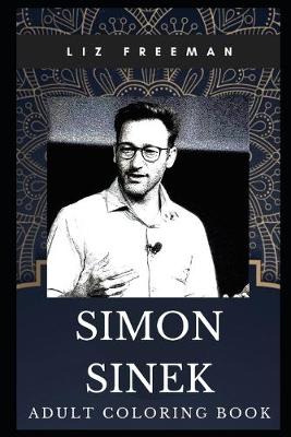 Book cover for Simon Sinek Adult Coloring Book