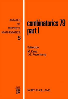 Cover of Combinatorics 79. Part I