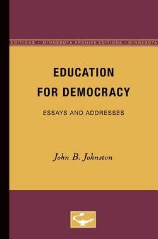 Cover of Education for Democracy