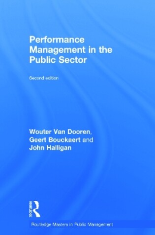 Cover of Performance Management in the Public Sector