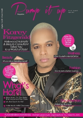 Book cover for Hollywood Hair King Korey Fitzgerald - Pump it up Magazine - Vol.7 - Issue #9 -