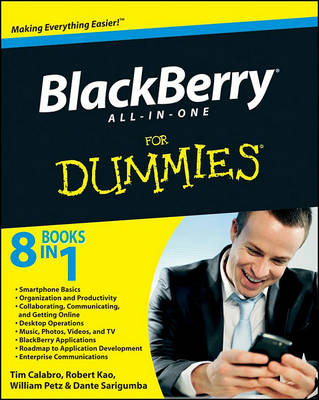 Book cover for BlackBerry All-in-One For Dummies