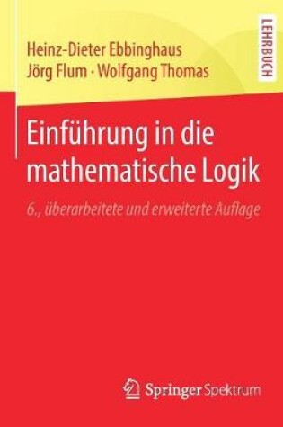 Cover of Einfuhrung in Die Mathematische Logik