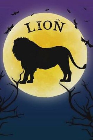 Cover of Lion Notebook Halloween Journal