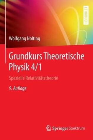 Cover of Grundkurs Theoretische Physik 4/1