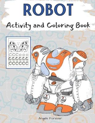 Book cover for Robot Activity and Coloring Book