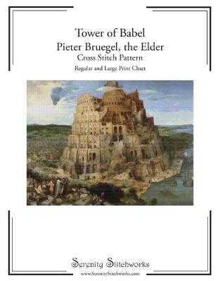 Book cover for Tower of Babel - Pieter Bruegel, the Elder - Cross Stitch Pattern