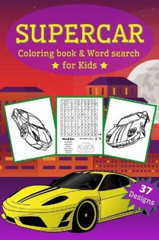 Cover of Supercar Coloring Book for Kids