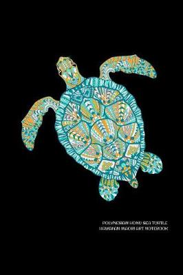 Book cover for Polynesian Honu Sea Turtle Hawaiian Maori Art Notebook