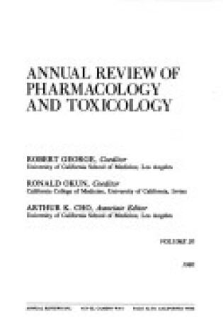 Cover of Pharmacology & Toxicology