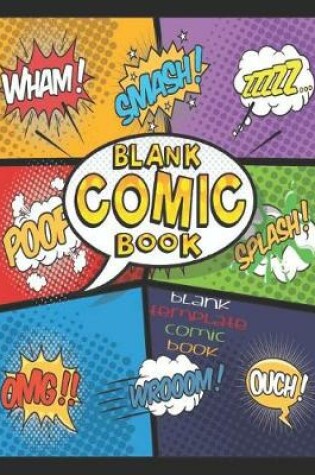 Cover of Blank Comic Book, Blank Template Comic Book