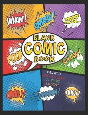 Book cover for Blank Comic Book, Blank Template Comic Book