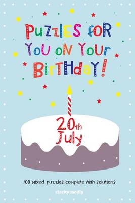 Book cover for Puzzles for you on your Birthday - 20th July