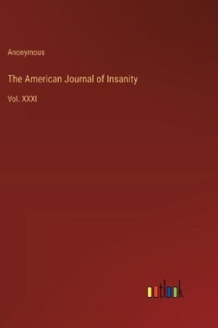 Cover of The American Journal of Insanity