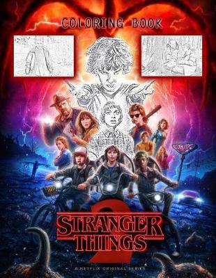 Book cover for Stranger Things Coloring Book