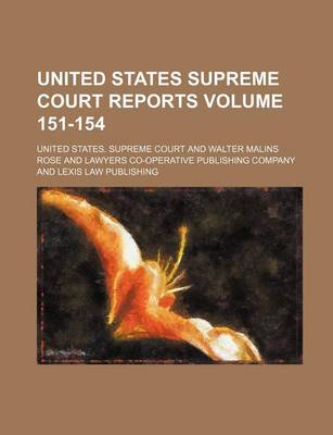 Book cover for United States Supreme Court Reports Volume 151-154