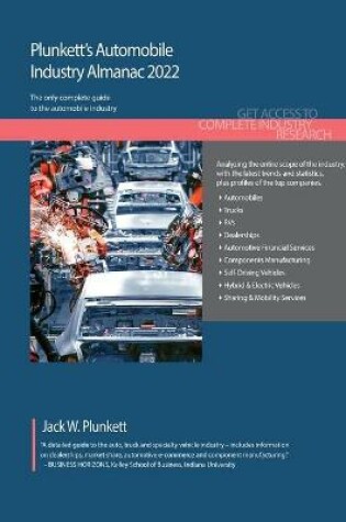 Cover of Plunkett's Automobile Industry Almanac 2022