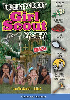 Book cover for The Giggling Ghost Girl Scout Mystery