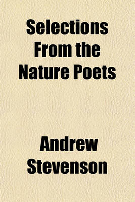 Book cover for Selections from the Nature Poets