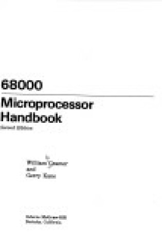 Cover of 68000 Microprocessor Handbook