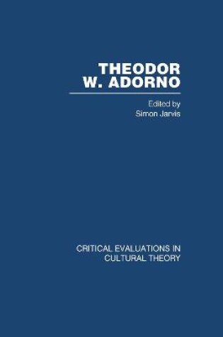 Cover of Theod Ador Crit Eval Cult V1