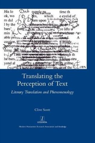 Cover of Translating the Perception of Text