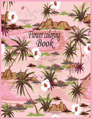 Book cover for Flower coloring book