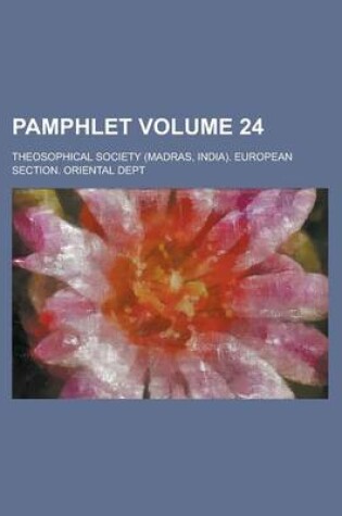 Cover of Pamphlet Volume 24