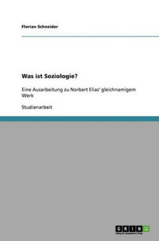 Cover of Was ist Soziologie?