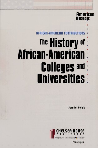 Cover of Africn-Am. Colleges/Univ (Am Mos) (Pbk) (Oop)