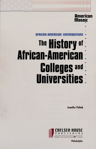 Book cover for Africn-Am. Colleges/Univ (Am Mos) (Pbk) (Oop)