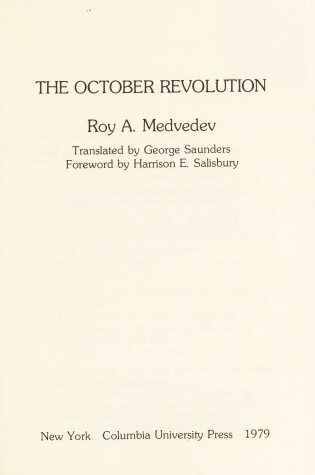 Cover of The October Revolution