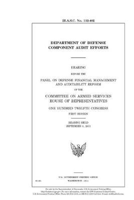 Book cover for Department of Defense component audit efforts