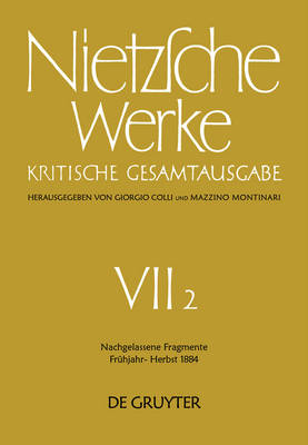 Book cover for Nachgelassene Fragmente Fruhjahr - Herbst 1884