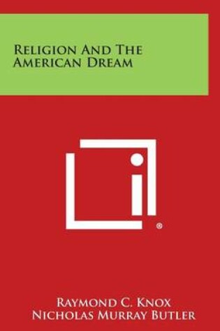 Cover of Religion and the American Dream