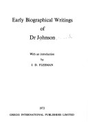 Book cover for Early Biographical Writings