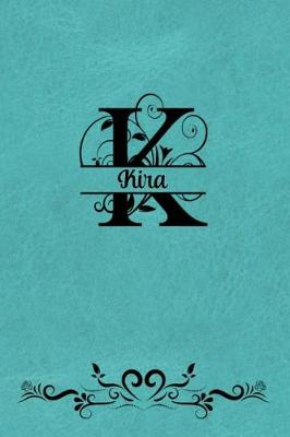 Book cover for Split Letter Personalized Name Journal - Kira