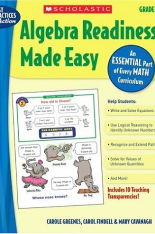 Cover of Algebra Readiness Made Easy: Grade 2