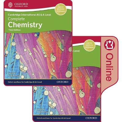 Book cover for Cambridge International AS & A Level Complete Chemistry Enhanced Online & Print Student Book Pack