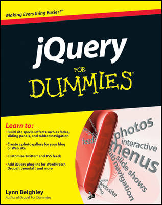 Book cover for JQuery For Dummies
