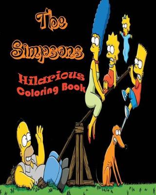Book cover for The Simpsons Hilarious Coloring Book