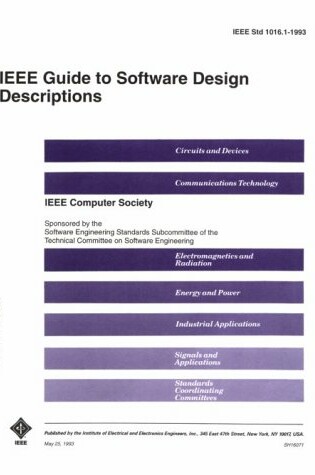 Cover of IEEE Guide to Software Design Descriptions (Ansi)