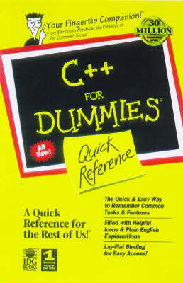 Book cover for C++ for Dummies Quick Reference