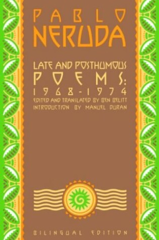 Cover of Late and Posthumous Poems, 1968-1974