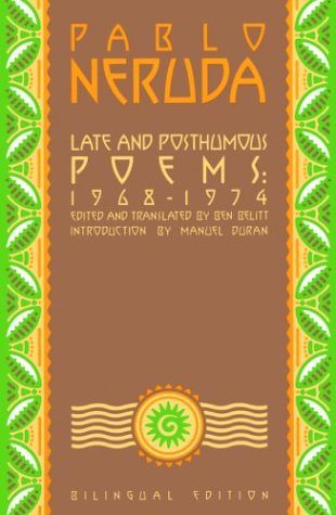 Book cover for Late and Posthumous Poems, 1968-1974