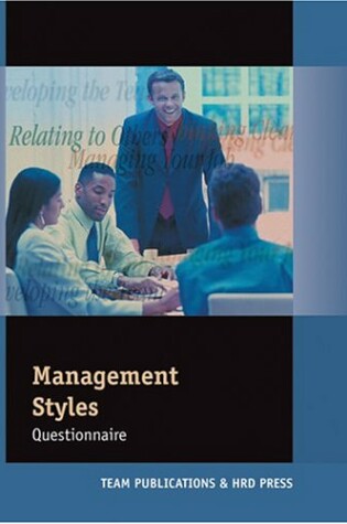 Cover of Management Styles Questionnaire Assessment