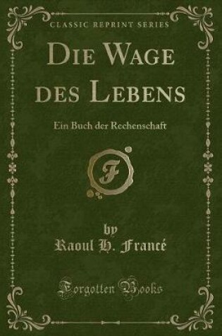 Cover of Die Wage Des Lebens