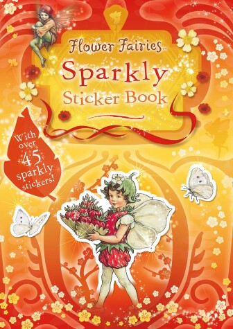 Book cover for Flower Fairies Sparkly Sticker Book