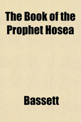 Cover of The Book of the Prophet Hosea