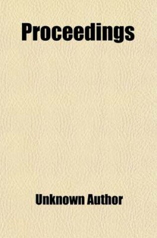 Cover of Proceedings (Volume 22)